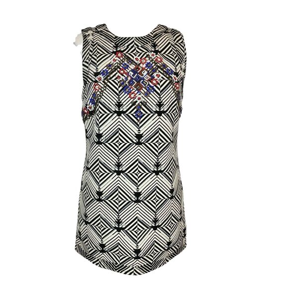 NWT NEW ROMANTICS Free‎ People Womens Size XS Aztec Beaded Mini Dress $168 - Picture 3 of 16